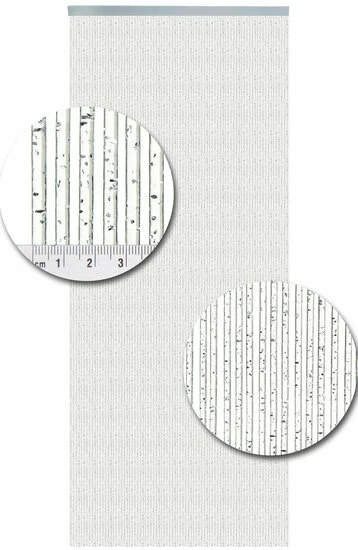 Vliegengordijn Como Glitter Zilver 92x210cm 2 Vliegengordijn Como Glitter Zilver 92x210cm - Afbeelding 2