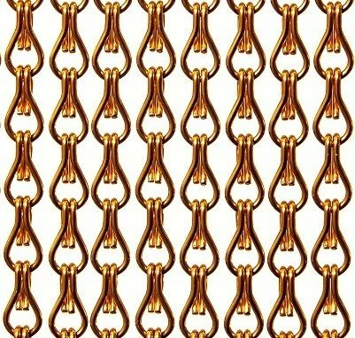 Vliegengordijn Kettingen Oranje Glans 100x240cm 1 Vliegengordijn Kettingen Oranje Glans 100x240cm