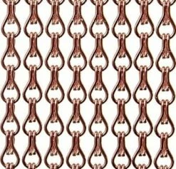 Vliegengordijn Kettingen Koper Glans 100x240cm