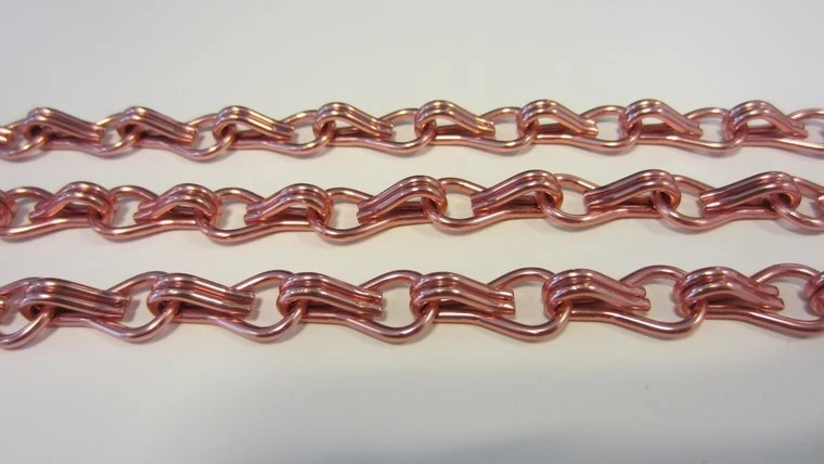 Vliegengordijn Kettingen Koper Glans 100x240cm 2 Vliegengordijn Kettingen Koper Glans 100x240cm - Afbeelding 2