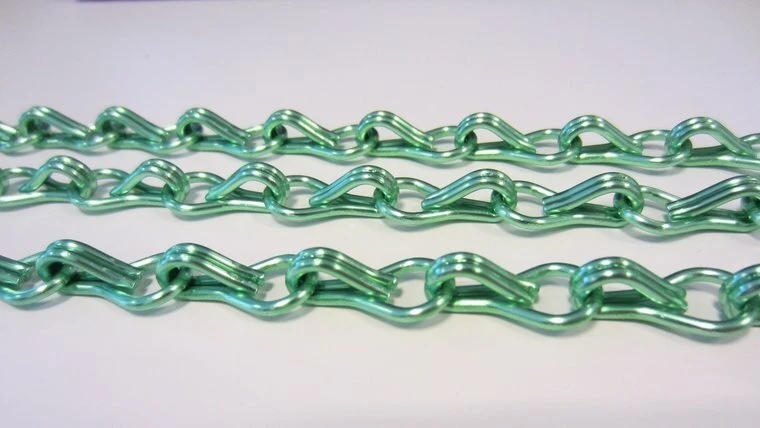 Vliegengordijn Kettingen Lime Glans 100x240cm 2 Vliegengordijn Kettingen Lime Glans 100x240cm - Afbeelding 2