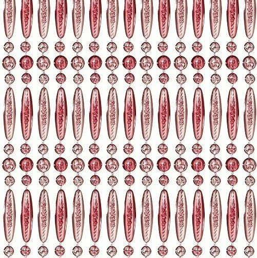 Vliegengordijn Kralen Recht Roze Transparant 90x210cm 1 Vliegengordijn Kralen Recht Roze Transparant 90x210cm