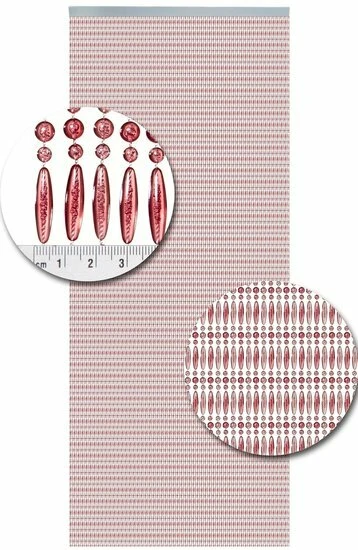 Vliegengordijn Kralen Recht Roze Transparant 90x210cm 2 Vliegengordijn Kralen Recht Roze Transparant 90x210cm - Afbeelding 2