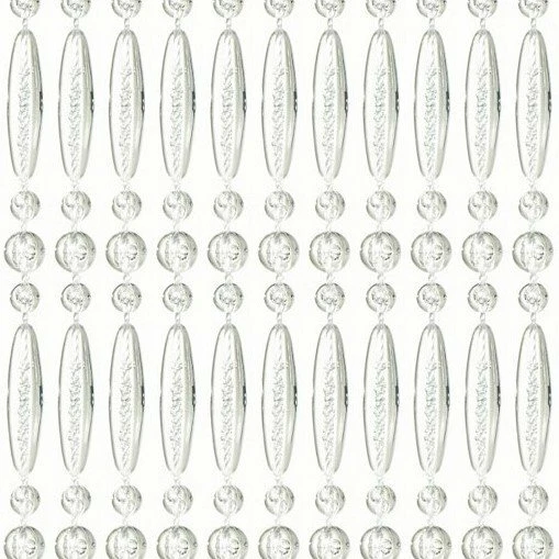 Vliegengordijn Kralen Recht Transparant 90x210cm 1 Vliegengordijn Kralen Recht Transparant 90x210cm