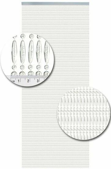 Vliegengordijn Kralen Recht Transparant 90x210cm 2 Vliegengordijn Kralen Recht Transparant 90x210cm - Afbeelding 2