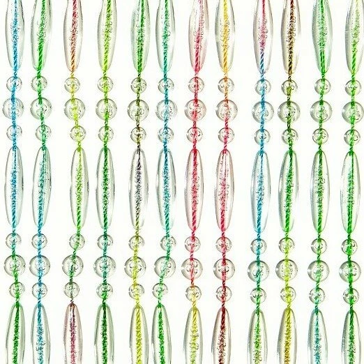 Vliegengordijn Kralen Recht Multi Color 90x210cm 1 Vliegengordijn Kralen Recht Multi Color 90x210cm