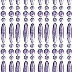 Vliegengordijn Kralen Recht Paars Transparant 90x210cm