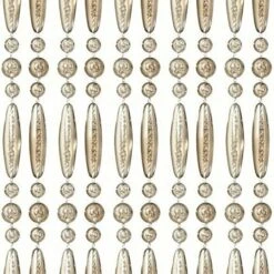 Vliegengordijn Kralen Recht Champagne Transparant 90x210cm