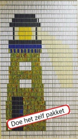 Vliegengordijn Bouwpakket Vuurtoren 90x210cm 1 Vliegengordijn Bouwpakket Vuurtoren 90x210cm