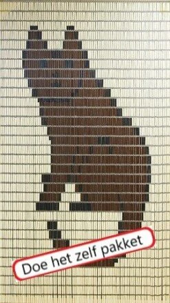 Vliegengordijn Bouwpakket Kat 90x210cm