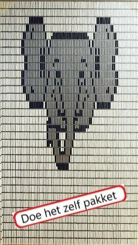 Vliegengordijn Bouwpakket Olifantskop 90x210cm 1 Vliegengordijn Bouwpakket Olifantskop 90x210cm