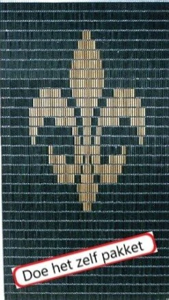 Vliegengordijn Bouwpakket Franse Lelie Groen 90x210cm