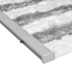 Vliegengordijn Kattenstaart 90x220cm Grijs/wit Duo -SchutzRollo Winkel 1979365575