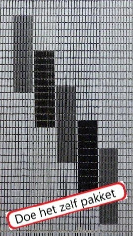 Vliegengordijn Bouwpakket 5 Blokken 90x210cm 1 Vliegengordijn Bouwpakket 5 Blokken 90x210cm