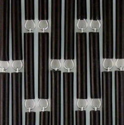 Vliegengordijn Op Maat: Hulzen Verspringen Zwart (kant En Klaar)