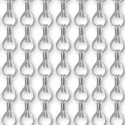 Vliegengordijn Kettingen Zilver Mat 100x240cm