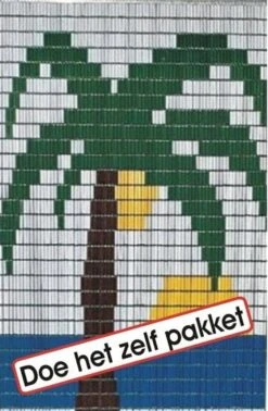 Vliegengordijn Bouwpakket Palmboom Met Kokosnoten 100x240cm