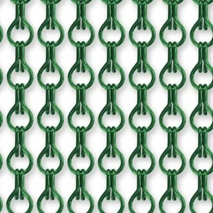 Vliegengordijn Kettingen Groen Glans 100x240cm 1 Vliegengordijn Kettingen Groen Glans 100x240cm