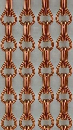 Vliegengordijn Kettingen Bruin Glans 100x240cm -SchutzRollo Winkel 1979366655 1