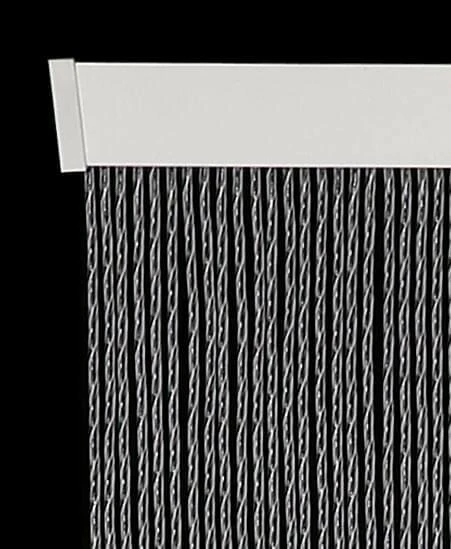 Vliegengordijn Luxe Bali Zwart-transparant 100x240cm 3 Vliegengordijn Luxe Bali Zwart-transparant 100x240cm - Afbeelding 3