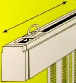 Vliegengordijn Pvc Zwaar Wit 100x220cm -SchutzRollo Winkel 1979366931