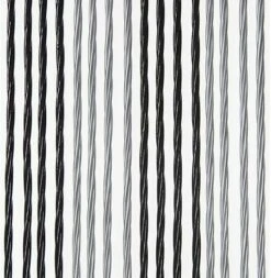 Vliegengordijn Victoria 90x220cm (zilver-zwart)
