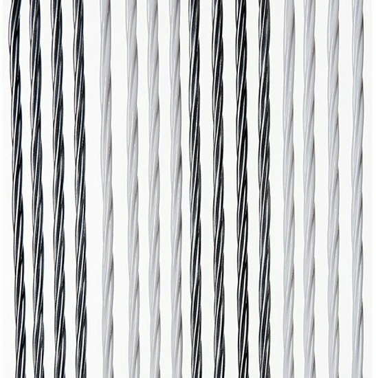 Vliegengordijn Victoria 90x220cm (wit-zilver) 1 Vliegengordijn Victoria 90x220cm (wit-zilver)