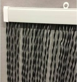 Vliegengordijn Opal 90x220cm (zilver-zwart) -SchutzRollo Winkel 1979367684 1