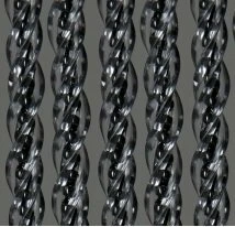 Vliegengordijn Orchidea 90x220cm (transparant-zwart)