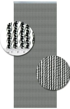 Vliegengordijn Luxe Venetië Zwart 92x210cm 3 Vliegengordijn Luxe Venetië Zwart 92x210cm -SchutzRollo Winkel 1979367795 1