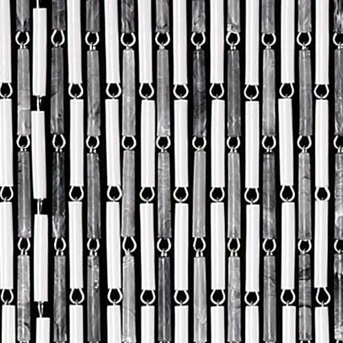 Vliegengordijn Hulzen Wit/grijs 90x210cm 1 Vliegengordijn Hulzen Wit/grijs 90x210cm