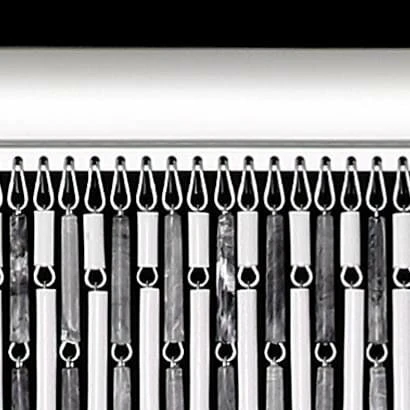 Vliegengordijn Hulzen Wit/grijs 90x210cm 2 Vliegengordijn Hulzen Wit/grijs 90x210cm - Afbeelding 2