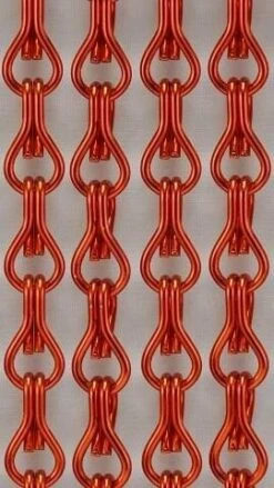 Vliegengordijn Kettingen Rood Glans 90x210cm -SchutzRollo Winkel 1979367993