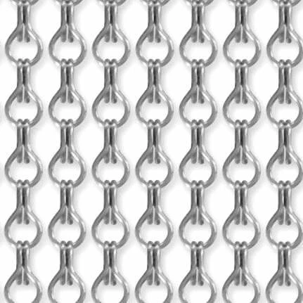 Vliegengordijn Kettingen Zilver Glans 90x210cm 1 Vliegengordijn Kettingen Zilver Glans 90x210cm