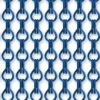 Vliegengordijn Kettingen Blauw Glans 90x210cm
