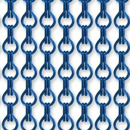 Vliegengordijn Kettingen Blauw Glans 90x210cm 1 Vliegengordijn Kettingen Blauw Glans 90x210cm
