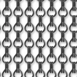 Vliegengordijn Kettingen Antraciet Glans 90x210cm