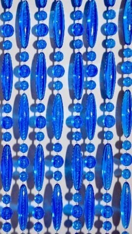 Vliegengordijn Kralen Transparant Blauw 90x210cm 3 Vliegengordijn Kralen Transparant Blauw 90x210cm - Afbeelding 3