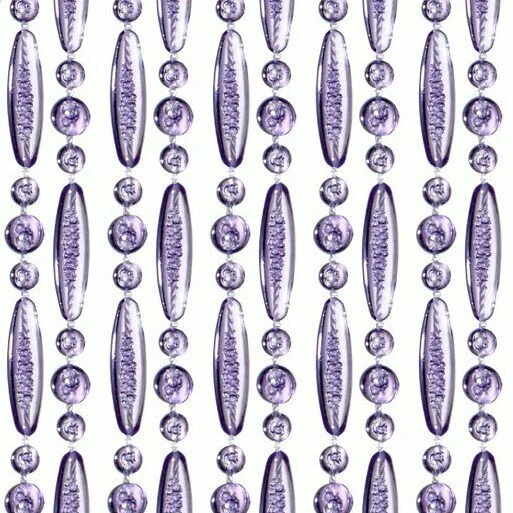 Vliegengordijn Kralen Paars Transparant 90x210cm 1 Vliegengordijn Kralen Paars Transparant 90x210cm