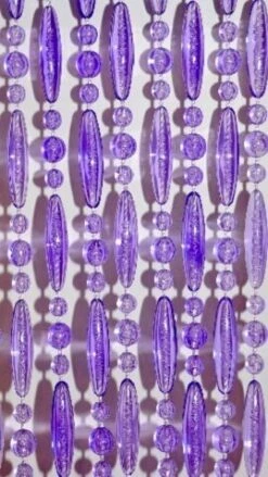 Vliegengordijn Kralen Paars Transparant 90x210cm 5 Vliegengordijn Kralen Paars Transparant 90x210cm -SchutzRollo Winkel 1979368266