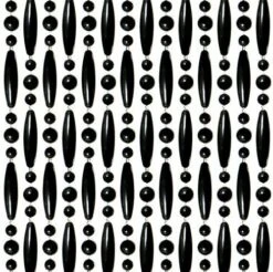 Vliegengordijn Kralen Zwart 90x210cm