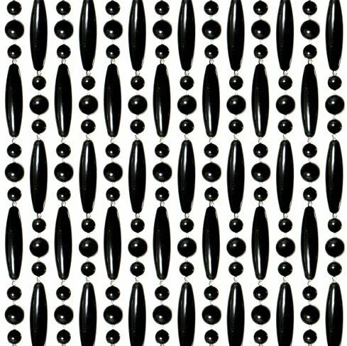 Vliegengordijn Kralen Zwart 90x210cm 1 Vliegengordijn Kralen Zwart 90x210cm