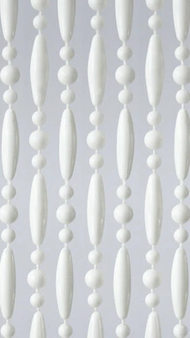 Vliegengordijn Kralen Wit 90x210cm 2 Vliegengordijn Kralen Wit 90x210cm - Afbeelding 2