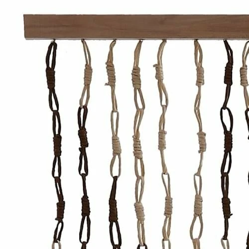 Vliegengordijn Mais Bruin/naturel 90x200cm 2 Vliegengordijn Mais Bruin/naturel 90x200cm - Afbeelding 2